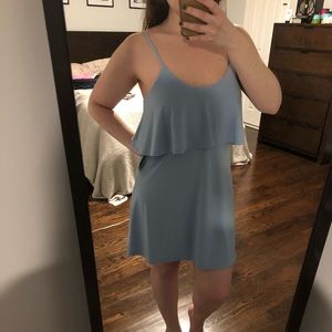 NWT spaghetti strap dress with overlay